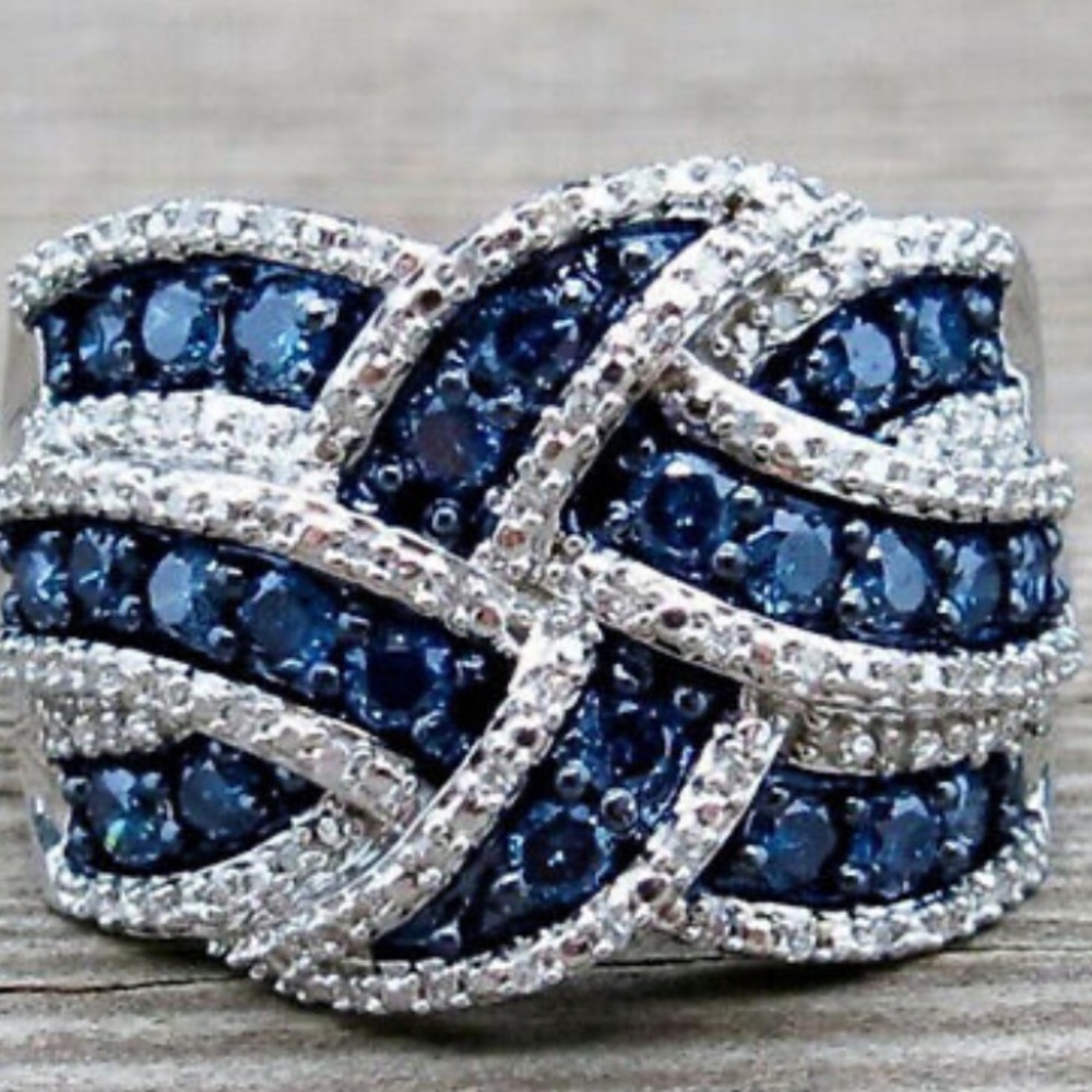 New 925 Sterling silver diamond Ring